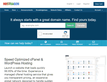 Tablet Screenshot of hostragon.com